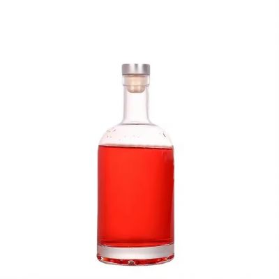 Custom Logo 200ml 375ml 500ml 750ml Glass Liquor Vodka Bottle Transparent Glass Wine Bottle for Packaging