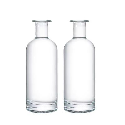 Wholesale Extra White Flint 750ml 500ml 375ml 200ml 100ml Glass Bottle Vodka Spirit Gin Rum Glass Liquor Bottle