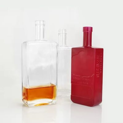 uv bottle printing empty perfume glass bottle for juices glass product square liquor glass ginseng jars