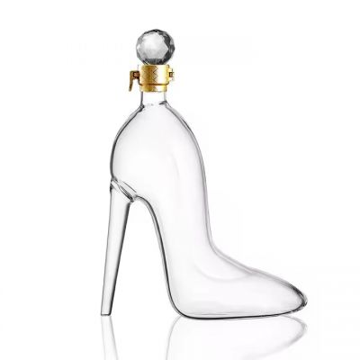 Factory direct sales 350ml 750ml high heels style wine glass bottles