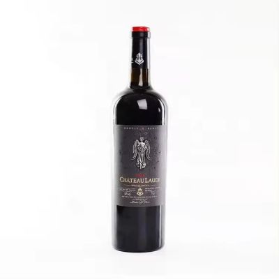 Custom High Quality strong adhesive metal label wine bottle