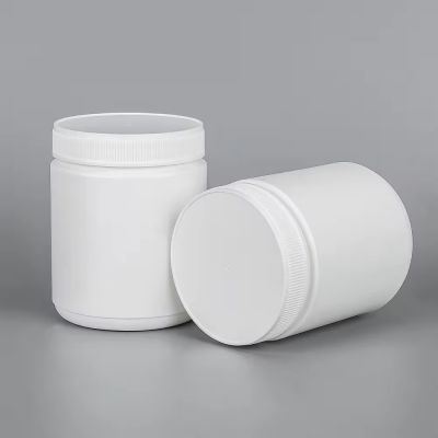 BPA Free Customize White HDPE 500cc Pill Bottle Medicine Capsule Supplement Bottle Food Grade Jar Plastic Protein Bottle