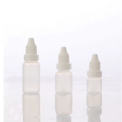 Plastic HDPE Packaging Empty 5ml 10ml 15ml 20ml 30ml Liquid Eye Dropper Bottle Plastic Medical Bottle Plastic Squeezable Bottle