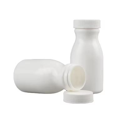 Custom Logo Hot Filling 120cc Plastic Pill Capsule Transparent Bottle Pharmaceutical Drug With common screw Cap