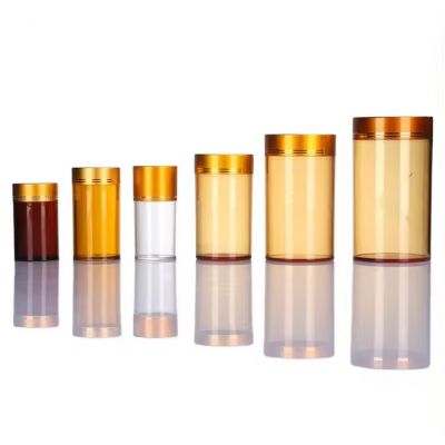 100ml 120cc 150ml 175ml 200ml 225ml 250 cc 300ml 400ml 500ml amber PET pill packer bottle with 45-400 neck finish with CRC cap