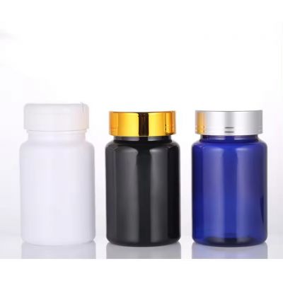 Plastic Medicine Bottles With desiccant caps 100 ml Empty Vitamin Supplement Bottles HDPE Plastic Capsule Bottle