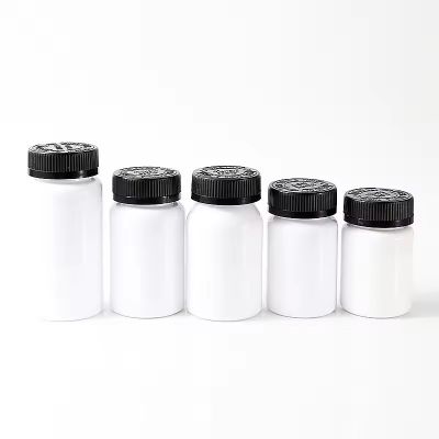 100cc Sports Nutrition Packaging Wholesale HDPE Round Plastic White Color Pill Medicine Capsules Bottles With Induction Seal