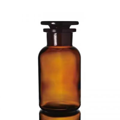 60ml 125ml 500ml 1000ml Amber Chemical Glass Medical Bottle with Glass Cap