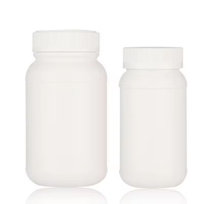 Wholesale White Pill Plastic Medicine Bottle Empty Reagent Bottle Chemical Containers with Safety Caps Refillable Tablet Storage