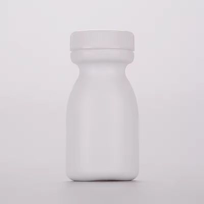 100ml white Empty HDPE alcium tablet pill medicine bottle