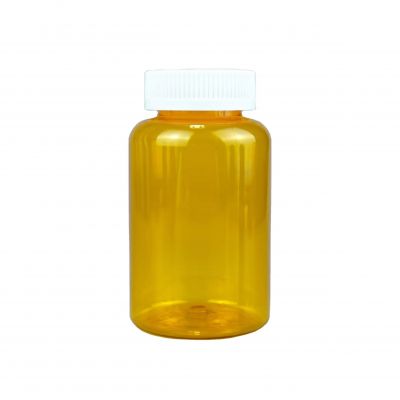500cc Amber PET Plastic Pharmaceutical Pill Capsule Bottles For Tablet