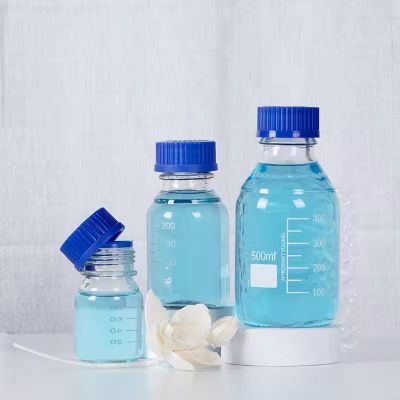 25ml high quality clear pharmaceutical glass bottle liquid chemical reagent bottle with scale bottle