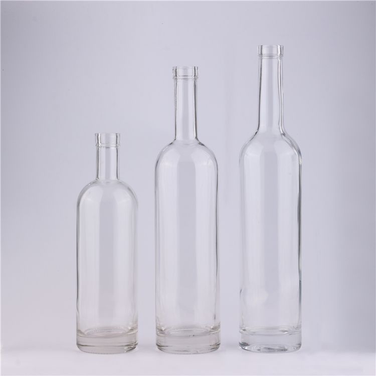 Clear Glass Red Wine Bottle Empty Wine Bottle with Cork /Screw top ...