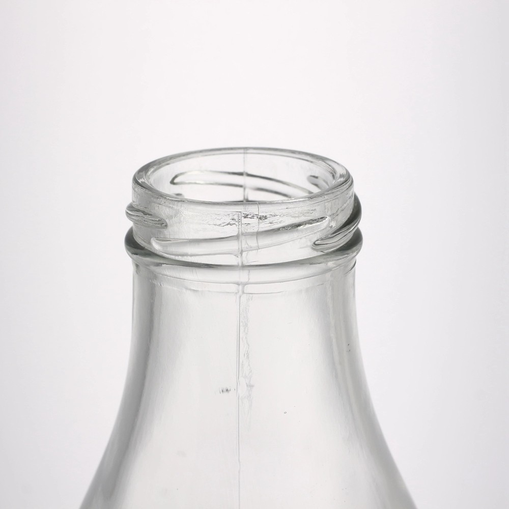 Logo 1/2 Liter Glass Milk Bottle
