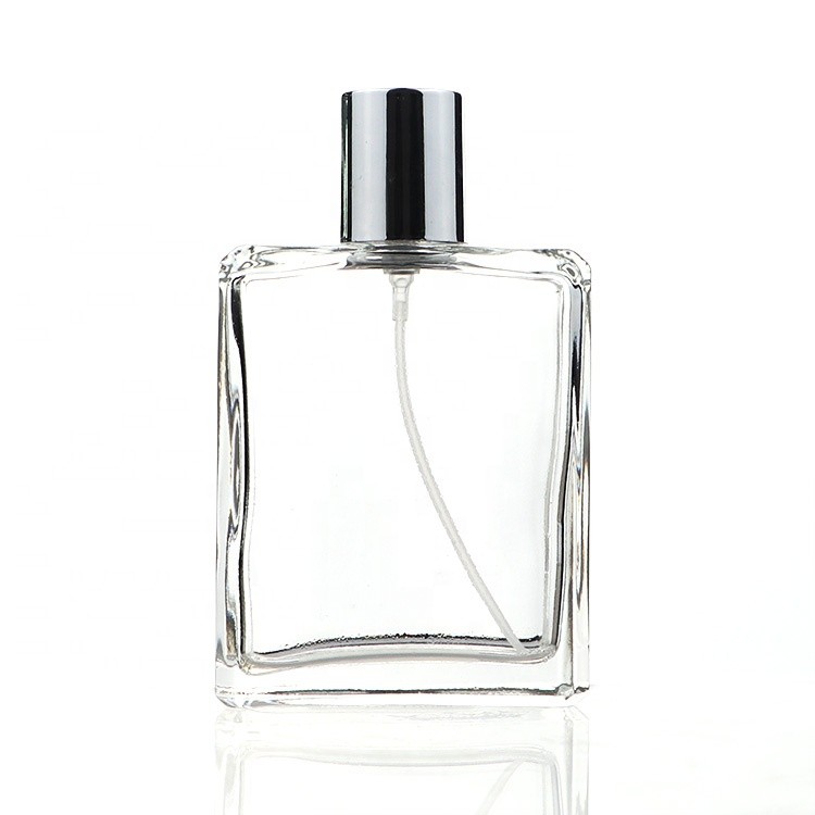 Clear Fashion Square Perfume Bottles 100ml Glass High Quality Clear Perfume Bottles 100ml Glass 8760