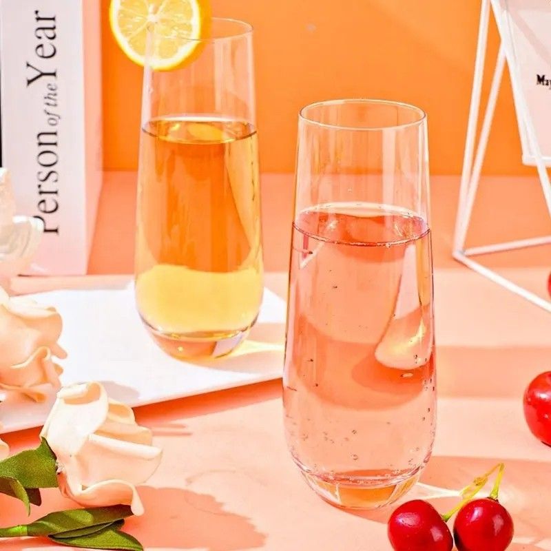 Amazon Hot Sale 100% Lead Free Classical Crystal Hand Blown Long Stem Red Wine Glass