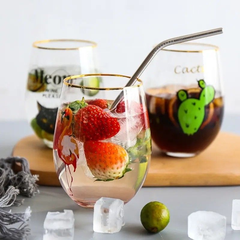 Amazon Hot Sale 100% Lead Free Classical Crystal Hand Blown Long Stem Red Wine Glass
