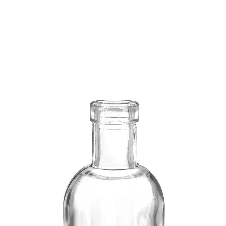 Small 50ml miniature rum glass bottles whisky vodka gin glass bottle with screw cap
