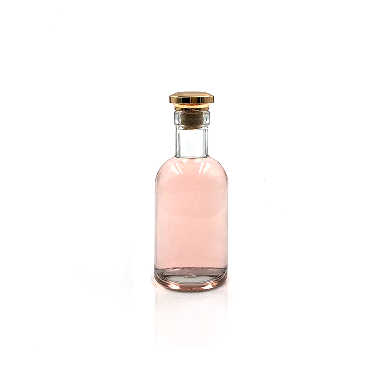Small 50ml miniature rum glass bottles whisky vodka gin glass bottle with screw cap