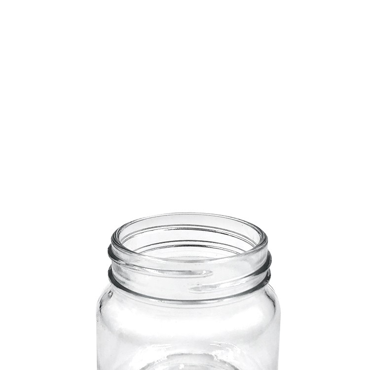 Round 200ml empty glass mason food packaging jar for food storage