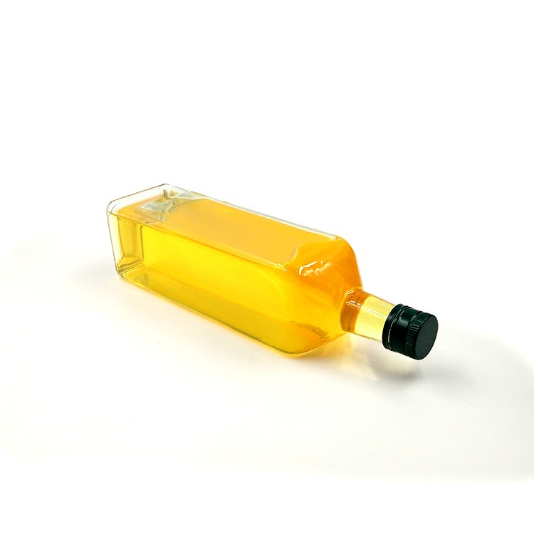 750ml Square Olive Oil Glass Bottle With Alu Cap Or Oil