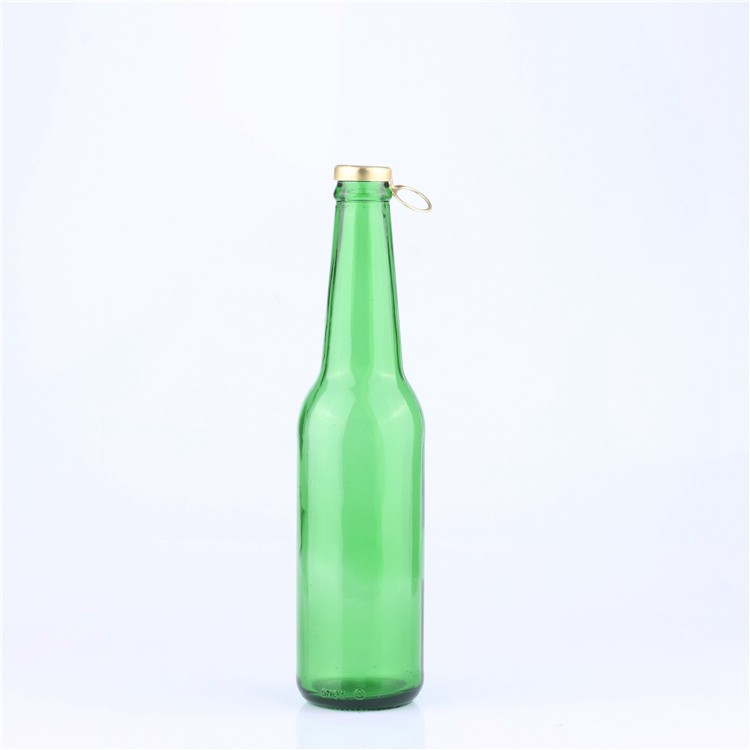 330ml Green Color Empty glass beer bottle 