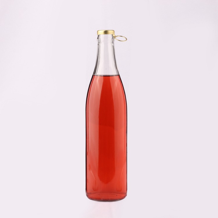 Fancy Empty Clear 330ml 500ml 1000ml Crown Cap Beer Glass Bottle 