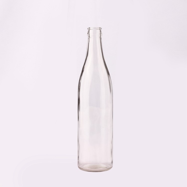 Fancy Empty Clear 330ml 500ml 1000ml Crown Cap Beer Glass Bottle 