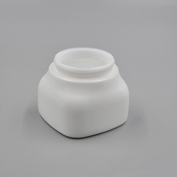 300ml opal white ceramic cosmetic jars cream containers for body scrub with white bakelite lids 
