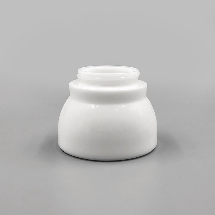 Luxury elegant 150g 5oz opal glass cosmetic mask jar white 