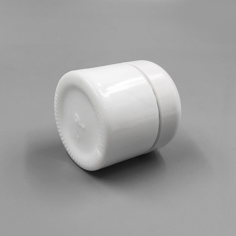 Skin cream packaging 50g opal white glass cosmetic jar with urea bakelite white lid 