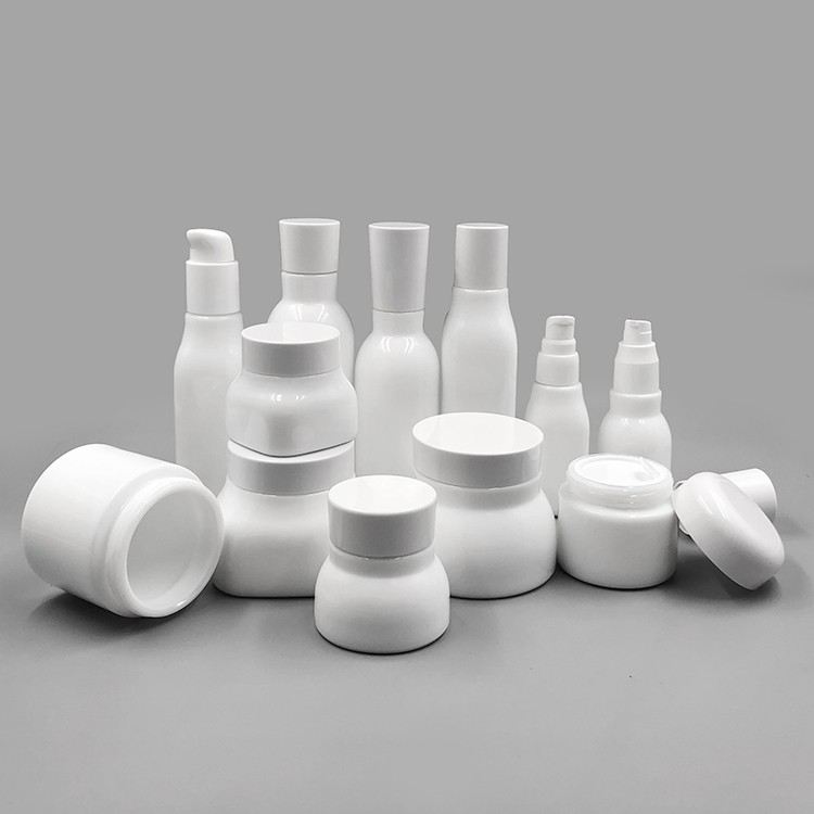 Opal white cosmetic jar 50g custom cosmetic packaging luxury wholesale 