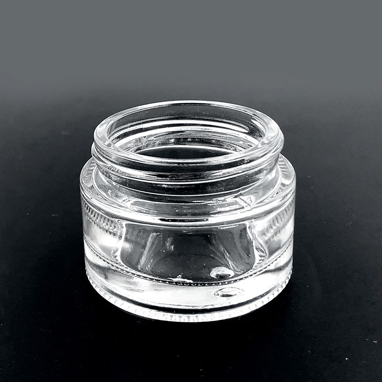 30ml 1 oz flint glass cosmetic container jars with lids 