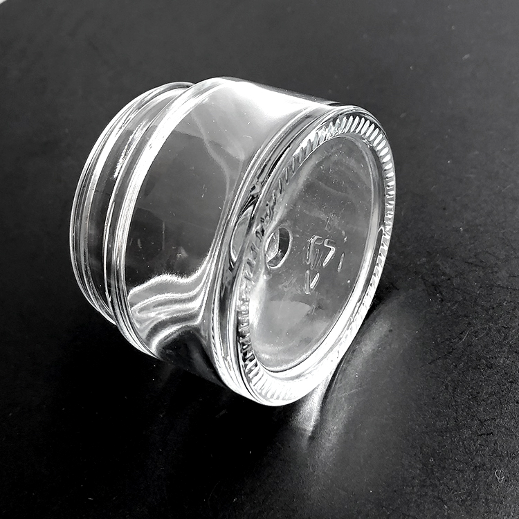 50 ml clear cosmetic glass jar for face cream 