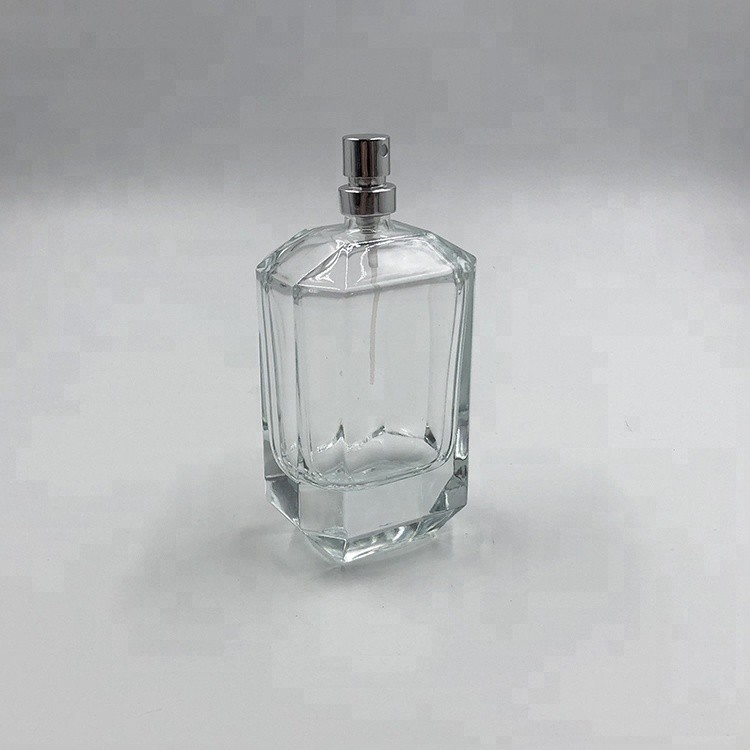Luxury Antique Heavy Glass Perfume Bottle 100ml With Crimp Neck Spray ...