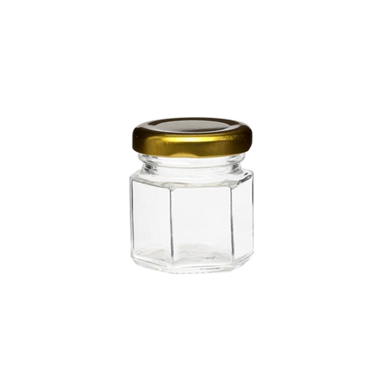 food grade 45ml honey glass jars with lids seal hermetic glass storage jars 