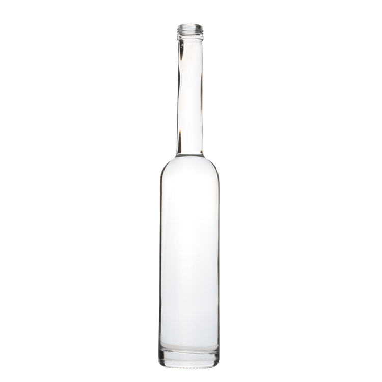 New Custom 500 ml Long Neck Empty Spirit Bottle Glass Wine Liquor Bottle 