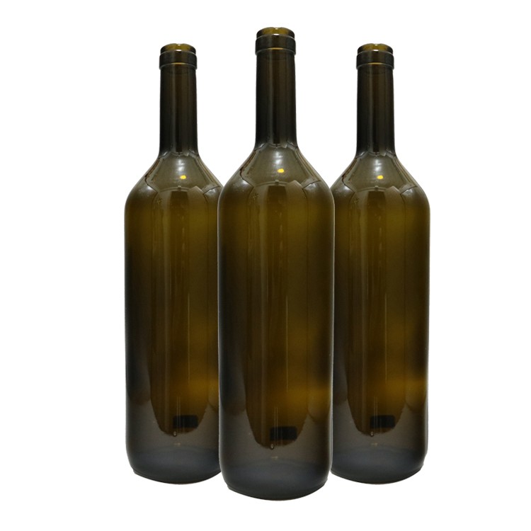 1L recycled red glass wine bottles for sale, High Quality red glass ...