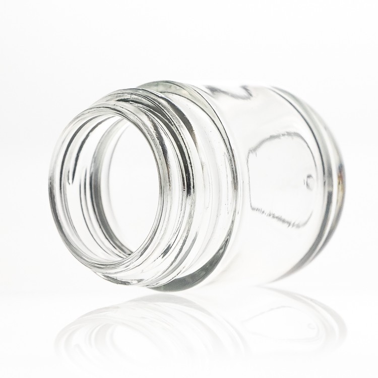 50ml Clear Cosmetic Packaging Perfume Jar 2oz Glass Deodorant Bottles with Roll On Ball 