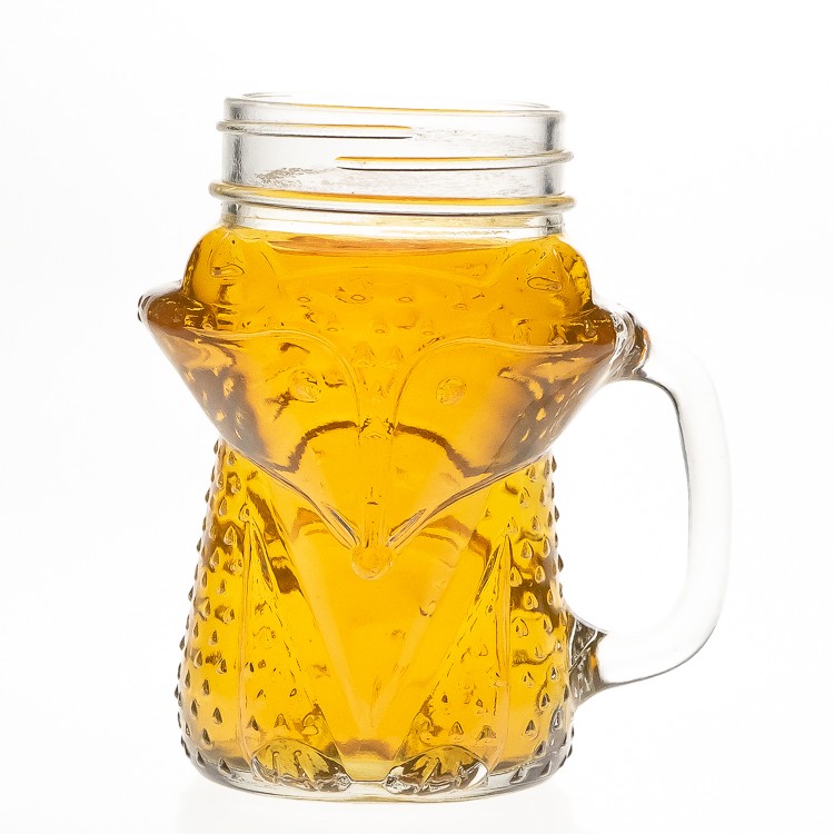 Cutie Sly Fox Novelty Glass Jar w/Handle – www.