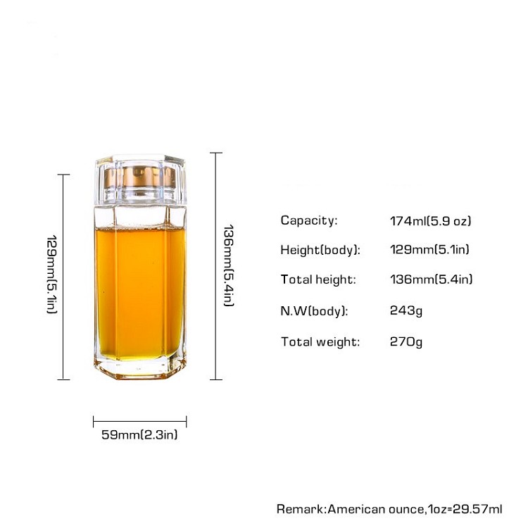 Free sample 150ml lead-free small bee honey packing glass bottle with screw cap 