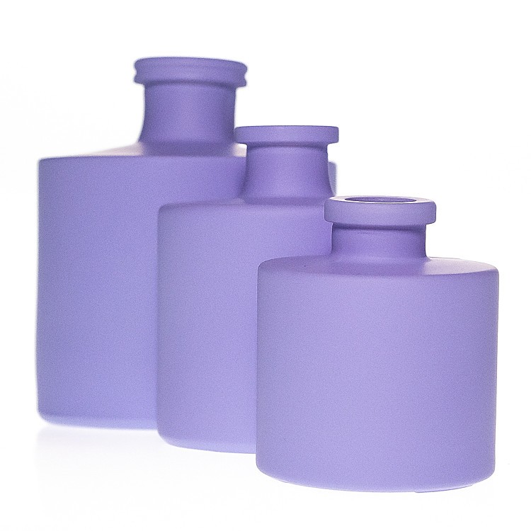 Manufacturer 120 ml Empty Decorative Purple Coloured Bottles 4 oz Glass ...