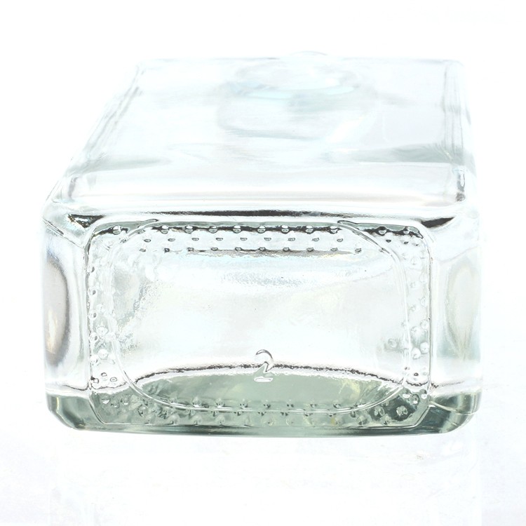 Wholesale new square flat shape transparent 500ml wine liquor glass bottle for sale, High ...