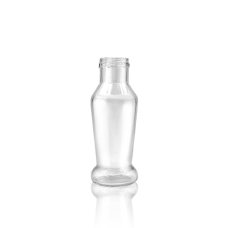 New design 250ml glass fruit juice bottle with twist-off lid
