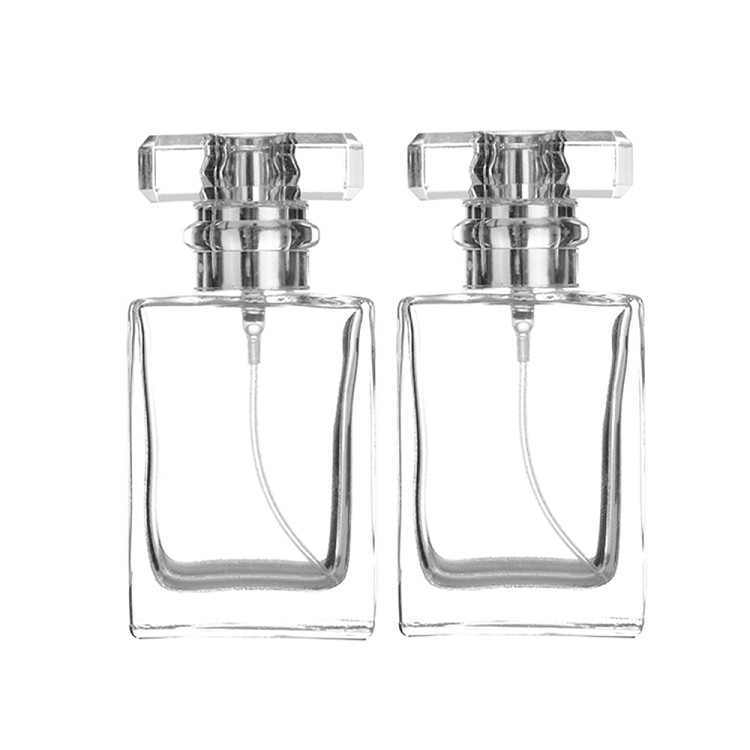 30ML Clear Rectangular Perfume Glass Spray Bottle, High Quality 30ML ...