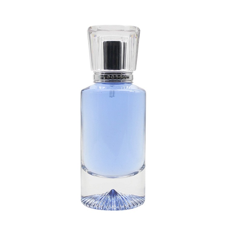 round high quality clear 55ml empty glass spray perfume bottle with ...