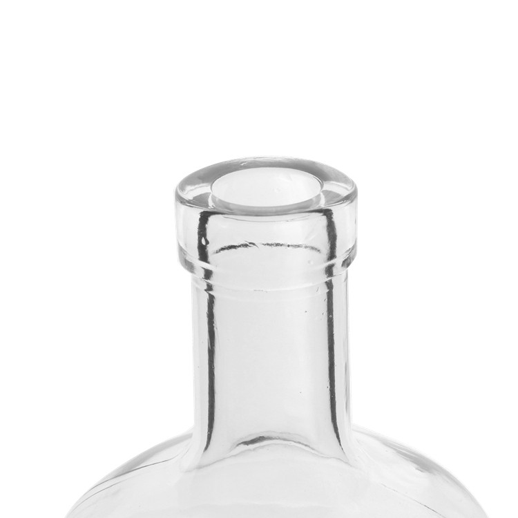 Customized premium classic nordic type round shape 750ml 75cl ciroc vodka oslo bottles glass