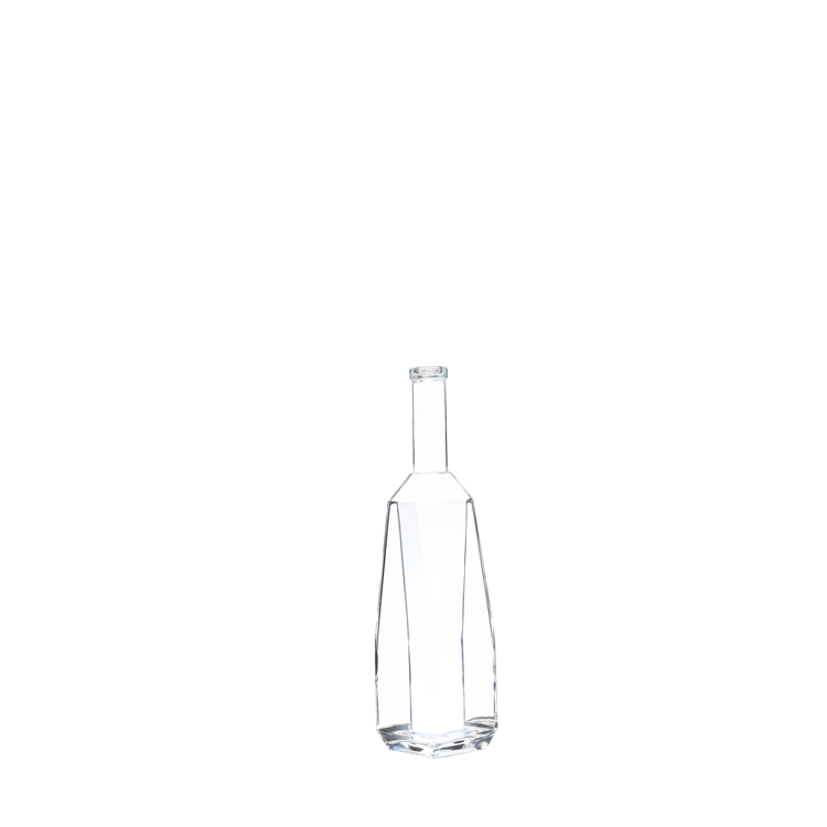 Wholesale Antique Square Shape 200ml Wine Bottle Glass Bottles For Liquor High Quality Glass 2136