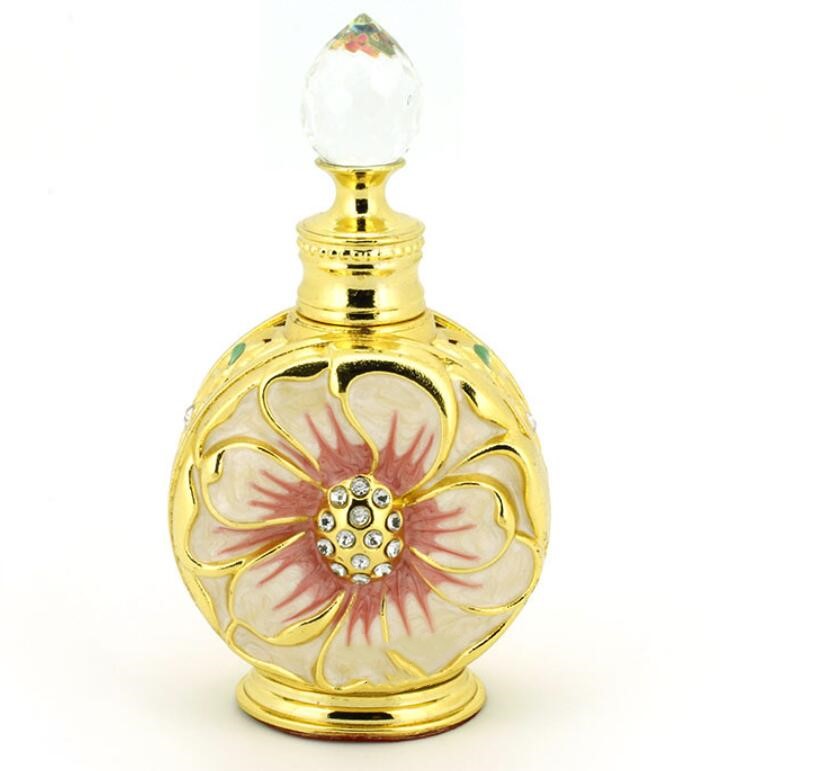 fancy flower perfume oil glass bottle 12ml spray bottle, High Quality ...