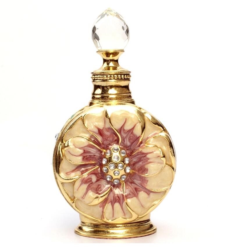 Fancy Flower Perfume Oil Glass Bottle 12ml Spray Bottle High Quality Empty Perfume Bottles For 